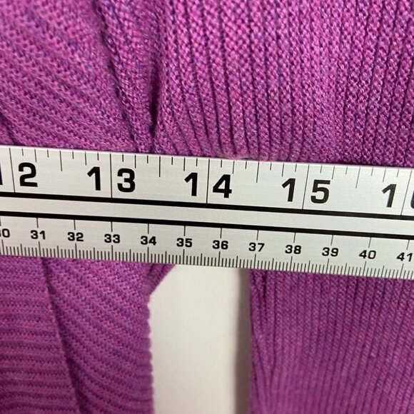 EILEEN Fisher Linen Purple Knit Cardigan Sweater Size Small Petite Open Front S‎ - Picture 9 of 12